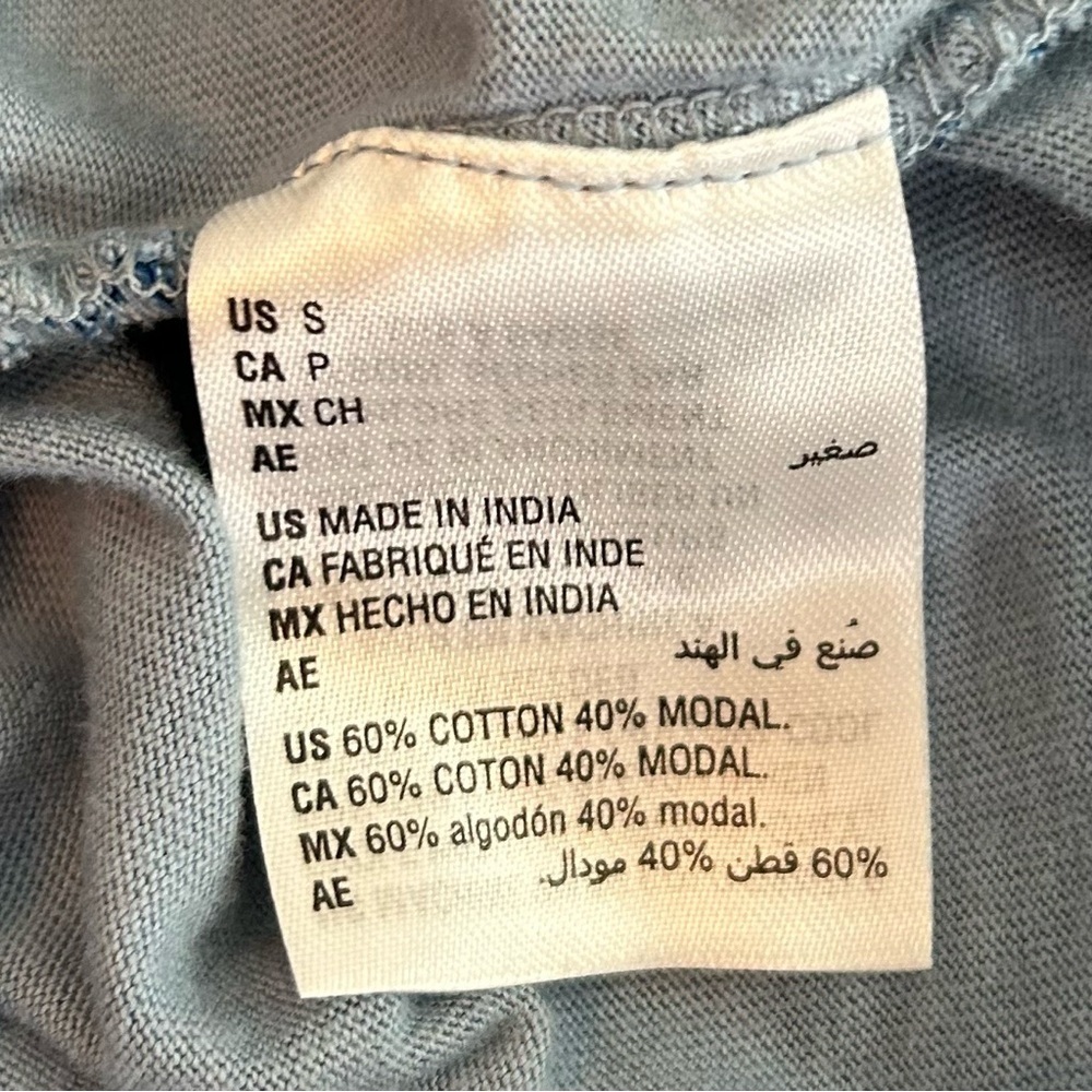 Morgan Taylor Short Sleeve Ruched Casual Jersey Knit Dress Small Blue Coastal - Picture 7 of 7